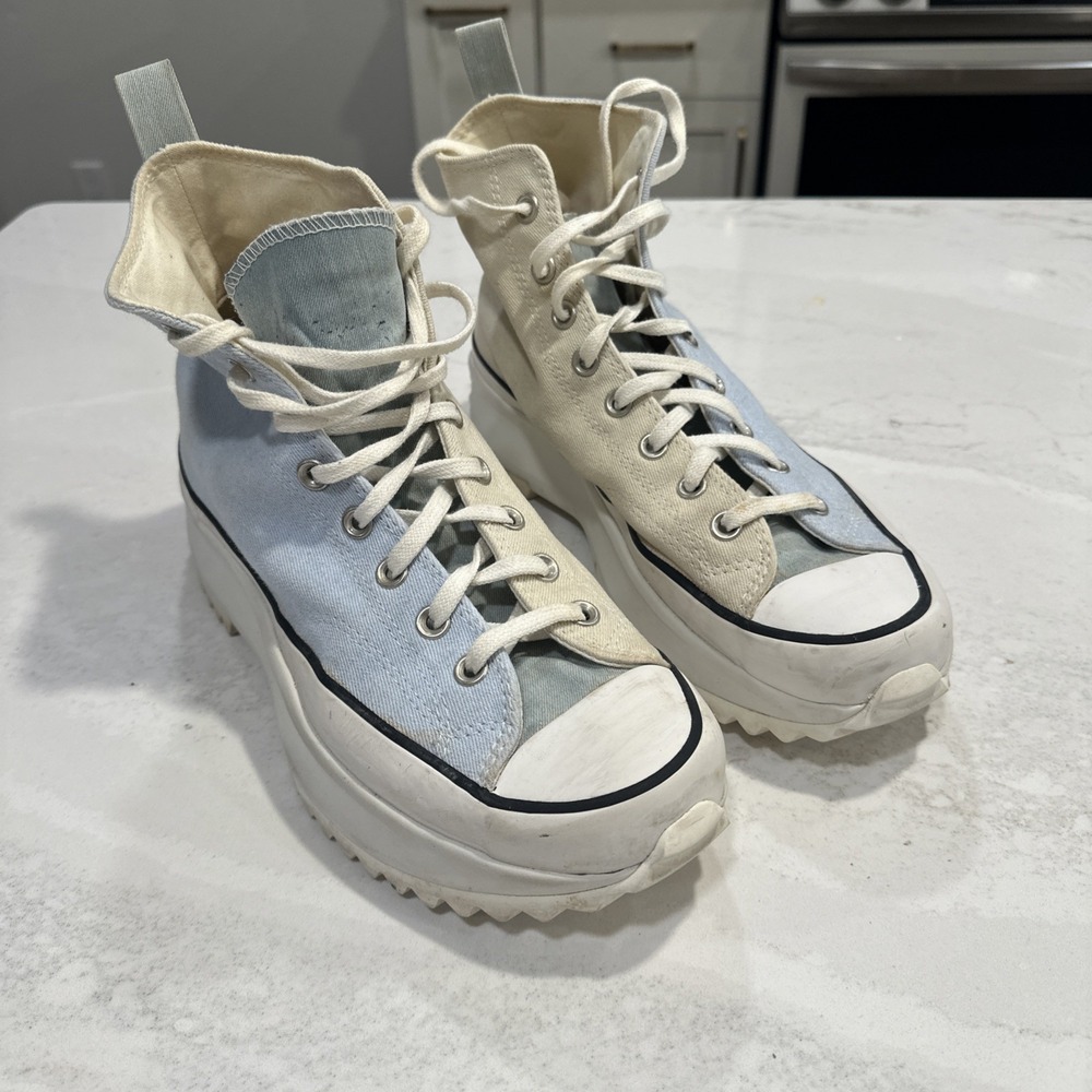 Converse Summer Denim Run Star Hike Blue Womens 12 Men 10.5 Lifestyle 171894C